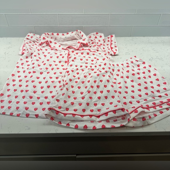 Pink heart pj set size Medium - Picture 2 of 2